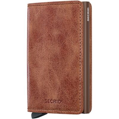Secrid Slimwallet Vintage Cognac-Brown Unisex - Pénztárca Secrid - Barna - SV-Cognac-Brown-One-size - Size: One size Barna One size unisex Secrid Slimwallet Vintage Cognac-Brown Unisex - Pénztárca Secrid - Barna - SV-Cognac-Brown-One-size - Size: One size Barna One size unisex