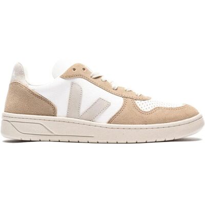 Veja V-10 CHROMEFREE LEATHER WHITE NATURAL SAHARA Nők - Teniszcipők Veja - Fehér - VX0503298A-4 - Size: 4 Fehér 4 female Veja V-10 CHROMEFREE LEATHER WHITE NATURAL SAHARA Nők - Teniszcipők Veja - Fehér - VX0503298A-4 - Size: 4 Fehér 4 female