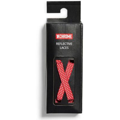 Chrome Industries Reflective Laces Red Unisex - Cipőfűzők Chrome - Vörös - AC-220-RDRF-NA-125cm - Size: 125cm Vörös 125cm unisex Chrome Industries Reflective Laces Red Unisex - Cipőfűzők Chrome - Vörös - AC-220-RDRF-NA-125cm - Size: 125cm Vörös 125cm unisex