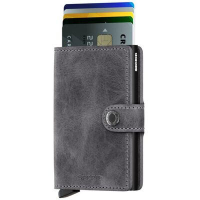 Secrid Miniwallet Vintage Grey Black Unisex - Pénztárca Secrid - Fekete - MV-Grey-Black-One-size - Size: One size Fekete One size unisex Secrid Miniwallet Vintage Grey Black Unisex - Pénztárca Secrid - Fekete - MV-Grey-Black-One-size - Size: One size Fekete One size unisex