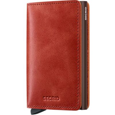 Secrid Slimwallet Vintage Orange Unisex - Pénztárca Secrid - Narancssárga - SV-Orange-One-size - Size: One size Narancssárga One size unisex Secrid Slimwallet Vintage Orange Unisex - Pénztárca Secrid - Narancssárga - SV-Orange-One-size - Size: One size Narancssárga One size unisex