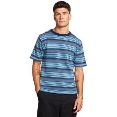 Dedicated Short Sleeve Knitted T-shirt Husum Denim Blue Férfiak - Pólók Dedicated - Kék - 18539-M - Size: M Kék M male Dedicated Short Sleeve Knitted T-shirt Husum Denim Blue Férfiak - Pólók Dedicated - Kék - 18539-M - Size: M Kék M male