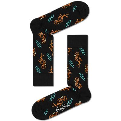 Happy Socks Flamingo Sock Black Unisex - Zoknik Happy Socks - Fekete - FAM01-9300-4-7 - Size: 4-7 Fekete 4-7 unisex Happy Socks Flamingo Sock Black Unisex - Zoknik Happy Socks - Fekete - FAM01-9300-4-7 - Size: 4-7 Fekete 4-7 unisex