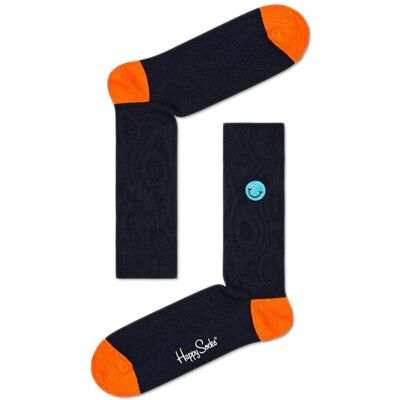 Happy Socks Ribbed Embroidery Smiley Sock Unisex - Zoknik Happy Socks - Fekete - RESMI01-6500-4-7 - Size: 4-7 Fekete 4-7 unisex Happy Socks Ribbed Embroidery Smiley Sock Unisex - Zoknik Happy Socks - Fekete - RESMI01-6500-4-7 - Size: 4-7 Fekete 4-7 unisex