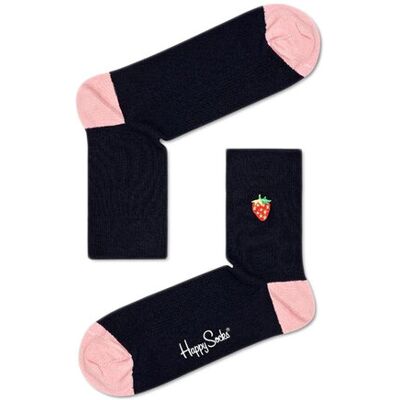 Happy Socks Ribbed Embroidery Strawberry 1/2 Crew Sock Unisex - Zoknik Happy Socks - Fekete - RESTR13-6500-4-7 - Size: 4-7 Fekete 4-7 unisex Happy Socks Ribbed Embroidery Strawberry 1/2 Crew Sock Unisex - Zoknik Happy Socks - Fekete - RESTR13-6500-4-7 - Size: 4-7 Fekete 4-7 unisex