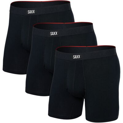 Saxx Vibe Xtra (3 Pack) Soft Comfort Boxer Brief 6" Black Férfiak - Alsóneműk Saxx - Fekete - SXPP3VX-BLK-L - Size: L Fekete L male Saxx Vibe Xtra (3 Pack) Soft Comfort Boxer Brief 6" Black Férfiak - Alsóneműk Saxx - Fekete - SXPP3VX-BLK-L - Size: L Fekete L male
