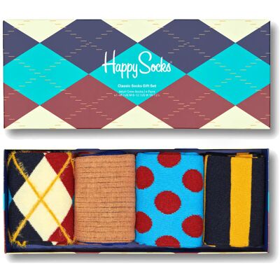 Happy Socks Classics Socks Gift Set 4-Pack Unisex - Zoknik Happy Socks - Többszínű - XCCS09-6300-4-7 - Size: 4-7 Többszínű 4-7 unisex Happy Socks Classics Socks Gift Set 4-Pack Unisex - Zoknik Happy Socks - Többszínű - XCCS09-6300-4-7 - Size: 4-7 Többszínű 4-7 unisex