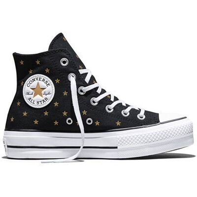 Converse Chuck Taylor All Star Lift Platform Embroidered Stars Nők - Teniszcipők Converse - Fekete - A16113C-7.5 - Size: 7.5 Fekete 7.5 female Converse Chuck Taylor All Star Lift Platform Embroidered Stars Nők - Teniszcipők Converse - Fekete - A16113C-7.5 - Size: 7.5 Fekete 7.5 female