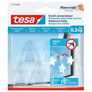 Tesa Akasztó öntapadós műanyag 0,2 kg teherbírású 5 darab/bliszter Tesa Powerstrips átlátszó