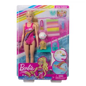 Barbie Dreamhouse Adventures: Úszóbajnok Barbie baba szett - Mattel
