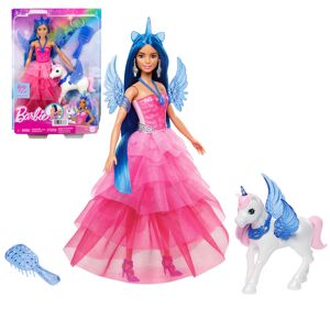 Barbie: Zafír pegazus hercegnő baba kiegészítőkkel - Mattel