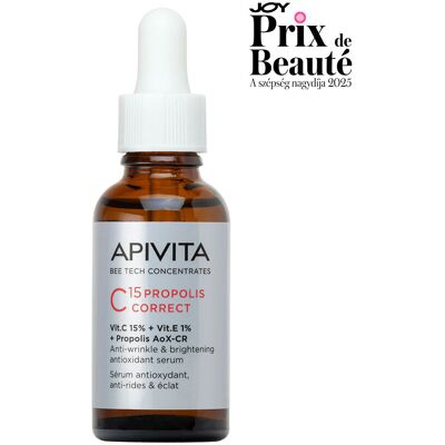 APIVITA BEE Tech C15 Propolisz correct ránctalanító antioxidáns szérum (30ml) APIVITA BEE Tech C15 Propolisz correct ránctalanító antioxidáns szérum (30ml)