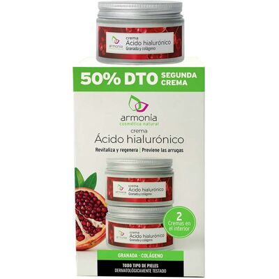 ARMONÍA Hialuron arckrém kollagénnel, gránátalmával Duopack (50ml+50ml) ARMONÍA Hialuron arckrém kollagénnel, gránátalmával Duopack (50ml+50ml)