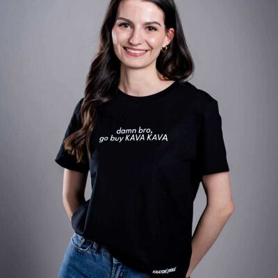 Damn Bro Kava Női Póló Fekete / Xl Damn Bro Kava Női Póló Fekete / Xl
