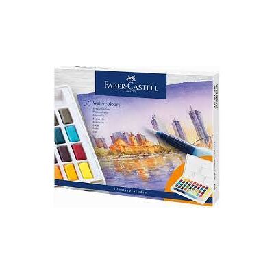 Faber-Castell Creative Studio akvarell festék készlet 36 szín + víztartályos ecset Faber-Castell Creative Studio akvarell festék készlet 36 szín + víztartályos ecset