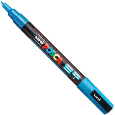 UNI POSCA PC-3ML csillámló világoskék (0,9-1,3mm) L8 UNI POSCA PC-3ML csillámló világoskék (0,9-1,3mm) L8