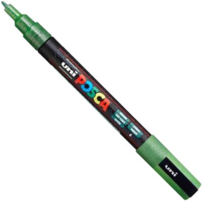 UNI POSCA PC-3ML csillámló zöld (0,9-1,3mm) L6 UNI POSCA PC-3ML csillámló zöld (0,9-1,3mm) L6