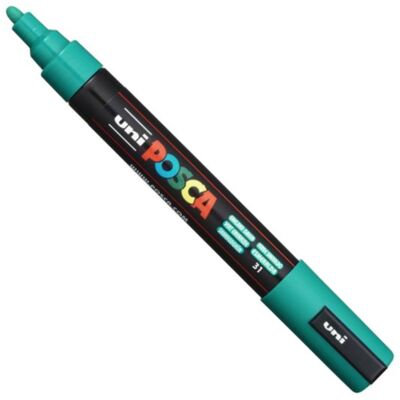 UNI POSCA PC-5M smaragd zöld (1,8-2,5mm) 31 UNI POSCA PC-5M smaragd zöld (1,8-2,5mm) 31
