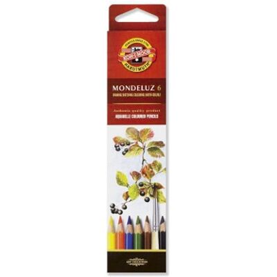 Mondeluz Aquarell színes ceruza/6, Koh-I-Noor Mondeluz Aquarell színes ceruza/6, Koh-I-Noor