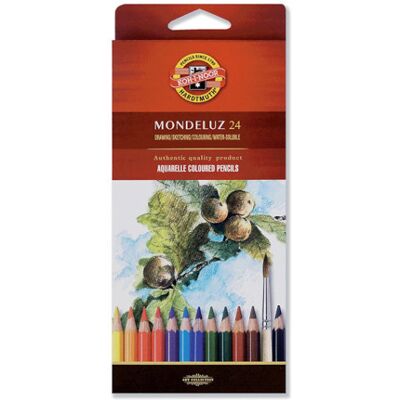 Mondeluz Aquarell színes ceruza/24, Koh-I-Noor Mondeluz Aquarell színes ceruza/24, Koh-I-Noor