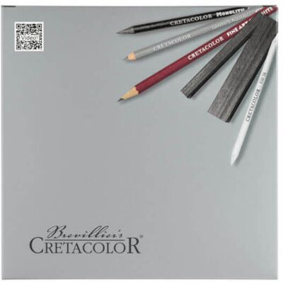 Cretacolor Silver Box, 17 darabos rajzkészlet Cretacolor Silver Box, 17 darabos rajzkészlet