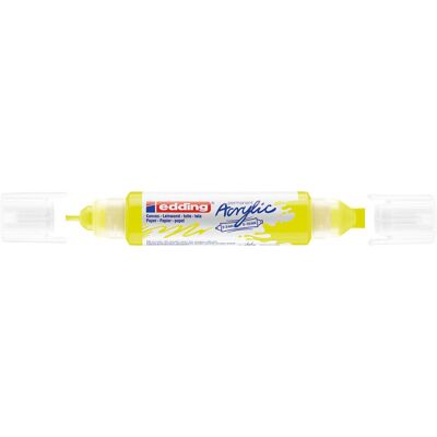 EDDING 5400 akril filctoll 3D kétvégű filctoll (2-3 mm/5-10 mm) neonsárga (neon yellow) (065) D5 EDDING 5400 akril filctoll 3D kétvégű filctoll (2-3 mm/5-10 mm) neonsárga (neon yellow) (065) D5