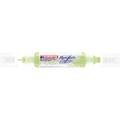EDDING 5400 akril filctoll 3D kétvégű filctoll (2-3 mm/5-10 mm) pasztell zöld (pastel green) (917) D5 EDDING 5400 akril filctoll 3D kétvégű filctoll (2-3 mm/5-10 mm) pasztell zöld (pastel green) (917) D5