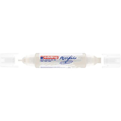 EDDING 5400 akril filctoll 3D kétvégű filctoll (2-3 mm/5-10 mm) jelzőfehér (traffic white) (922) D5 EDDING 5400 akril filctoll 3D kétvégű filctoll (2-3 mm/5-10 mm) jelzőfehér (traffic white) (922) D5