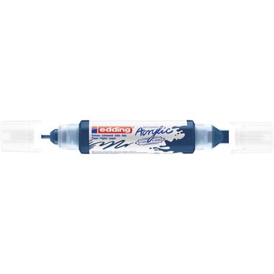 EDDING 5400 akril filctoll 3D kétvégű filctoll (2-3 mm/5-10 mm) éjkék (elegant midnight) (933) D5 EDDING 5400 akril filctoll 3D kétvégű filctoll (2-3 mm/5-10 mm) éjkék (elegant midnight) (933) D5