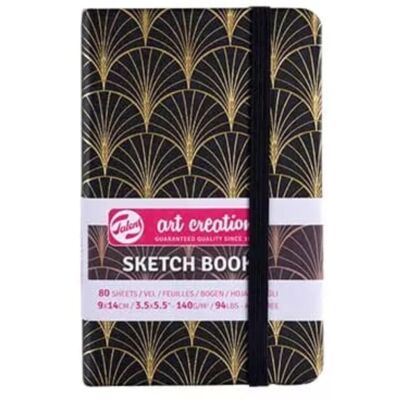Talens Art Creation Sketch Book rajz- és vázlatfüzet, 9x14cm, 140g/m², 80lap, Art Deco Talens Art Creation Sketch Book rajz- és vázlatfüzet, 9x14cm, 140g/m², 80lap, Art Deco