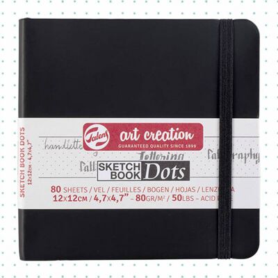 Talens Art Creation Sketchbook Dots - Pontozott vázlattömb 12x12cm, 80g, 80 lap Talens Art Creation Sketchbook Dots - Pontozott vázlattömb 12x12cm, 80g, 80 lap