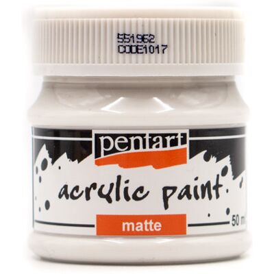 Pentart matt akrilfesték 50 ml fehér Pentart matt akrilfesték 50 ml fehér