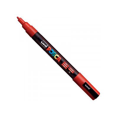 UNI POSCA PC-3M piros (0,9-1,3mm) 15 UNI POSCA PC-3M piros (0,9-1,3mm) 15