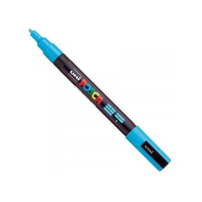 UNI POSCA PC-3M világoskék (0,9-1,3mm) 8 UNI POSCA PC-3M világoskék (0,9-1,3mm) 8