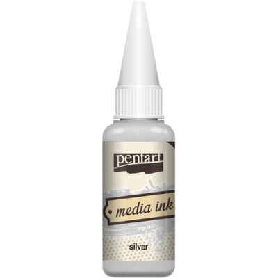 Média tinta metál 20 ml ezüst Média tinta metál 20 ml ezüst