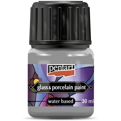 Pentart üveg és porcelánfesték 30ml ezüst Pentart üveg és porcelánfesték 30ml ezüst