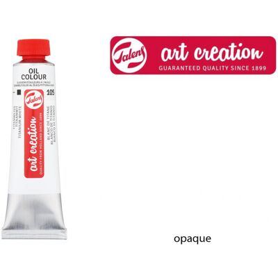 Talens Art Creation olajfesték 40ml - titánfehér 105 (Titanium White) Talens Art Creation olajfesték 40ml - titánfehér 105 (Titanium White)