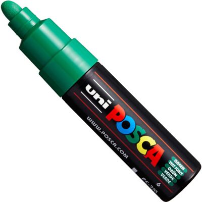 UNI POSCA PC-7M zöld (4,5-5,5mm) 6 UNI POSCA PC-7M zöld (4,5-5,5mm) 6