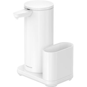 Simplehuman 414ml + szivacstartó - fehér acél - Érintésmentes szappanadagoló Simplehuman 414ml + szivacstartó - fehér acél - Érintésmentes szappanadagoló