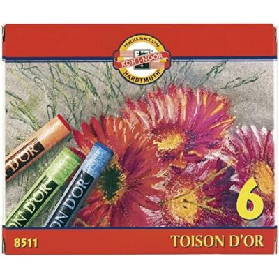 KOH-I-NOOR Toison 8511 6db-os vegyes színű porkréta KOH-I-NOOR Toison 8511 6db-os vegyes színű porkréta