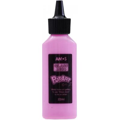 AMOS Üvegmatrica festék rózsaszín 22 ml AMOS Üvegmatrica festék rózsaszín 22 ml
