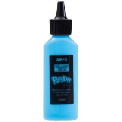 AMOS Üvegmatrica festék világoskék 22 ml 1106 AMOS Üvegmatrica festék világoskék 22 ml 1106