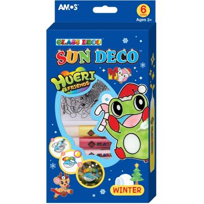 AMOS Hueri and Friends üvegmatricafesték 10x 10.5ml + 12 darabos matrica készlet AMOS Hueri and Friends üvegmatricafesték 10x 10.5ml + 12 darabos matrica készlet