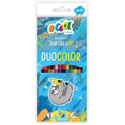 VICTORIA Duocolor Színes ceruza készlet háromszögletű kétvégű 24 szín VICTORIA Duocolor Színes ceruza készlet háromszögletű kétvégű 24 szín