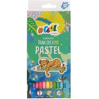 VICTORIA Pastel Színes ceruza készlet kerek 12 pasztell szín VICTORIA Pastel Színes ceruza készlet kerek 12 pasztell szín