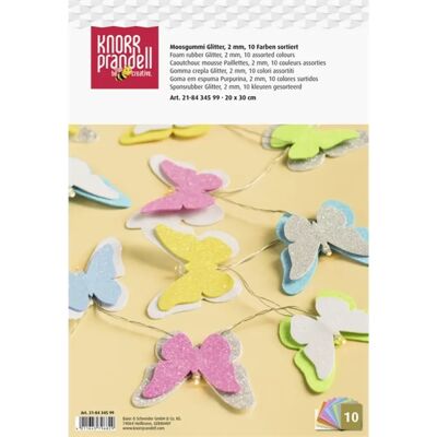 BRUNNEN Knorr Prandell Iris A4 glitteres dekorgumi szett 10 darab/csomag BRUNNEN Knorr Prandell Iris A4 glitteres dekorgumi szett 10 darab/csomag