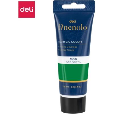 DELI Sötétzöld akrilfesték 75ml DELI Sötétzöld akrilfesték 75ml
