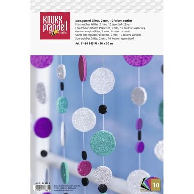 BRUNNEN Knorr Prandell A4 glitteres dekorgumi szett 10 darabos BRUNNEN Knorr Prandell A4 glitteres dekorgumi szett 10 darabos