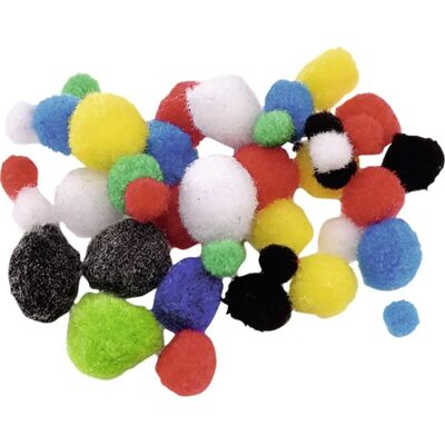 BRUNNEN Knorr Prandell színes pompom 8-20mm 100 darabos BRUNNEN Knorr Prandell színes pompom 8-20mm 100 darabos