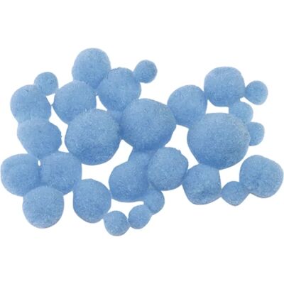 BRUNNEN Knorr Prandell kék pompom 8-20mm 100 darabos BRUNNEN Knorr Prandell kék pompom 8-20mm 100 darabos